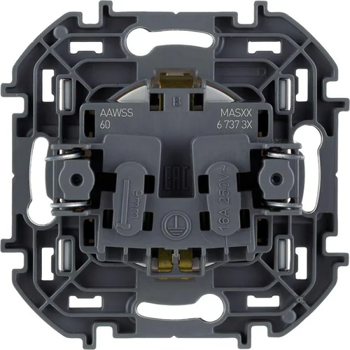 Розетка 1-м СП Inspiria 16А IP20 250В 2P+E защ. шторки немецк. стандарт механизм бел. Leg 673730 Розетка 1-м СП Inspiria 16А IP20 250В 2P+E защ. шторки немецк. стандарт механизм бел. Leg 673730